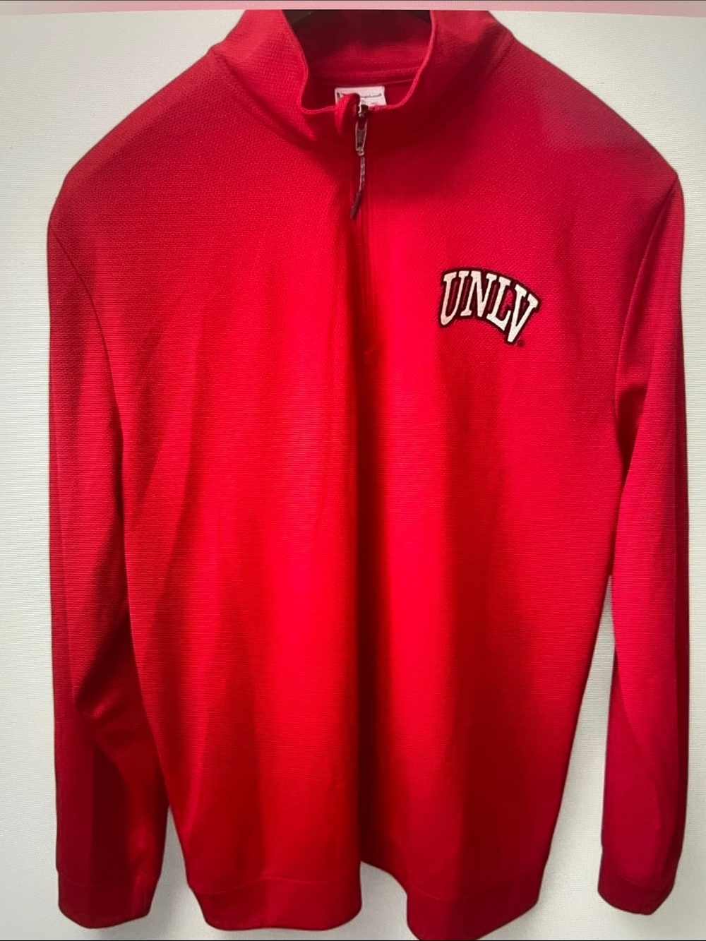 Red Quarter-Zip Pullover Sweatshirt for University of Nevada at Las Vegas